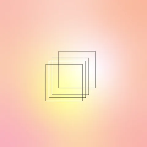 Squares line illustration on a gradient