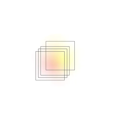 Squares line illustration with spot gradient