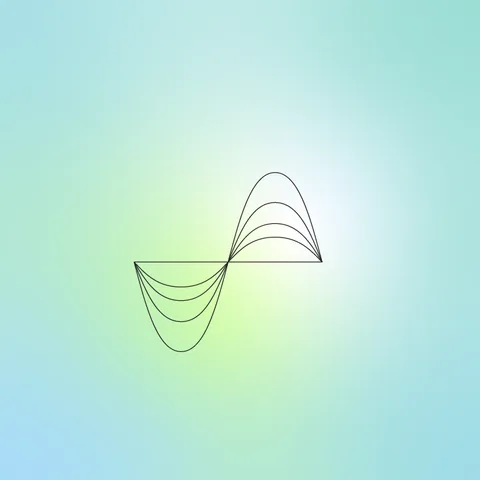 Wave line illustration on a gradient